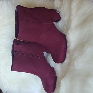 Brand New Torrid Burgandy Booties